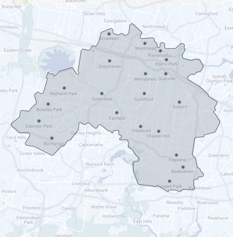 Service map - Western Suburbs